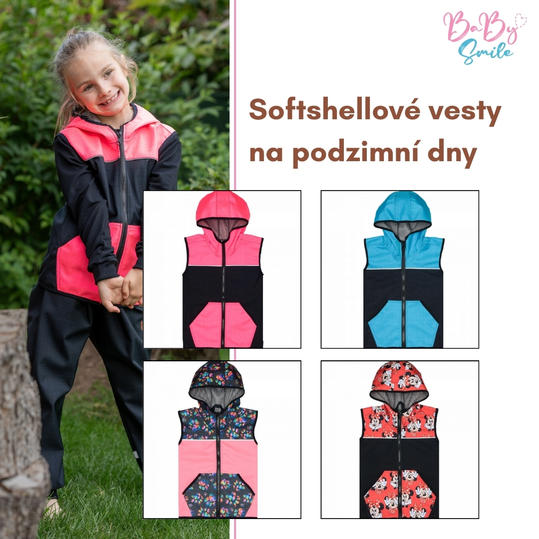 softshellové vesty Baby Smile